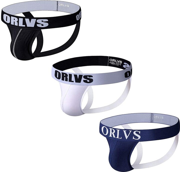 ORLVS Men's Underwear Jockstrap Athletic Supporters - ShopStyle Boxers