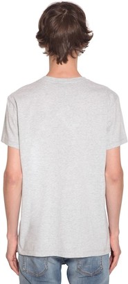 Balmain Hologram Logo Cotton Jersey T-Shirt