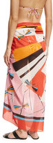 Thumbnail for your product : Emilio Pucci Parasol Voile Pareo Coverup, Pink/Orange