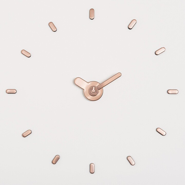 LIVIVO Minimalist StickOn Wall Clock 3D Frameless DIY ShopStyle