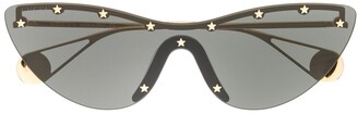 Gucci Eyewear Cat-Eye Mask Sunglasses