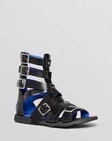Thumbnail for your product : Jeffrey Campbell Flat Gladiator Sandals - Daxos Buckle