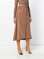 Thumbnail for your product : Nina Ricci high-waisted corduroy skirt