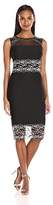 Thumbnail for your product : Jax Women's Sleeveless Stretch Crep with Illusion Neck Detail and Emb Lace