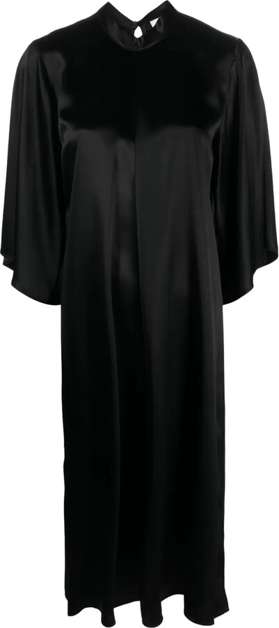 Forte Forte Satin Shift Midi Dress