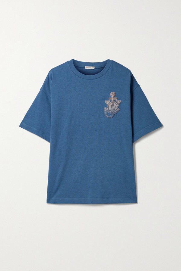 blue moncler tshirt