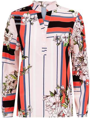 New Look Lulua London Floral Stripe Shirt