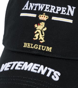 Vetements Antwerp logo cotton baseball cap
