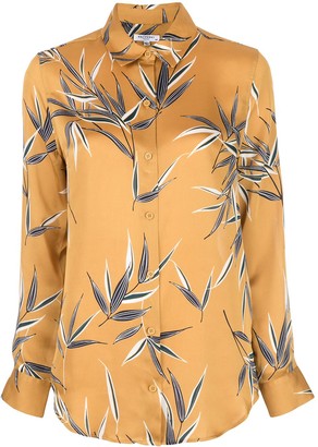Equipment foliage-print shirt