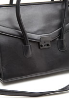 Thumbnail for your product : Forever 21 structured faux leather satchel