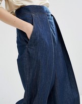 Thumbnail for your product : ASOS Mom Jeans With Front Pleat Detail