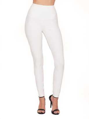 white spandex leggings