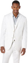 Thumbnail for your product : Perry Ellis Linen Cotton Natural Herringbone Suit