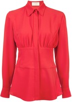 Thumbnail for your product : Sara Battaglia Cinched Waist Shirt Red