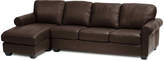 Thumbnail for your product : JCPenney FURNITURE PRIVATE BRAND Leather Possibilities Roll-Arm 2pc Right-Arm Sofa/Chaise Sectional