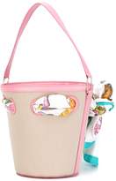 Thumbnail for your product : Olympia Le-Tan mushroom beaded bucket tote
