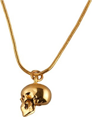 Roz Buehrlen - Gold Skull Pendant