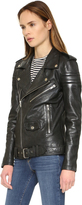 Thumbnail for your product : BLK DNM Motorcycle Jacket With Quilted Stripes