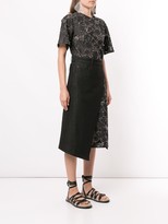 Thumbnail for your product : GOEN.J Burn-Out Lace Wrap Dress