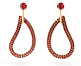 Thumbnail for your product : ZEUS + DIONE X Ileana Makri Lachouri Crystal Drop Earrings - Red