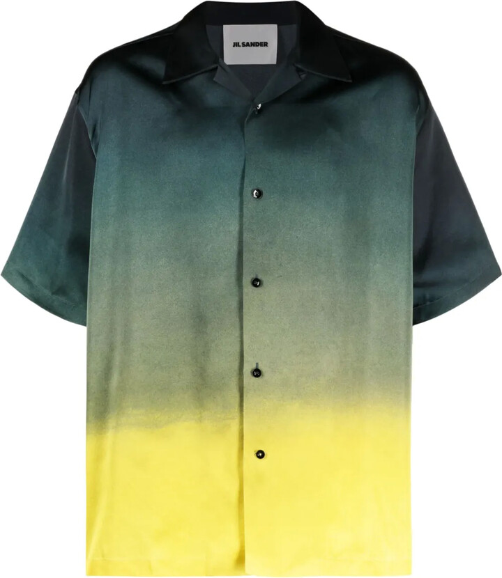 Jil Sander Gradient-Effect Short-Sleeve Shirt
