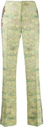 flared patterned pants