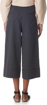 Tibi Cecil Stripe Cropped Pants