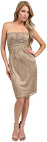Thumbnail for your product : Sue Wong Short Strapless Dress in Beige