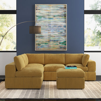 Antiqua 108.5" Wide Modular Corner Sectional