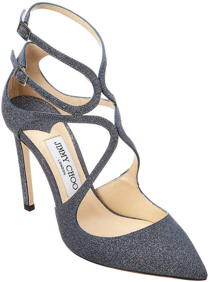 Jimmy Choo Lancer 100 Glitter Pump ShopStyle