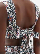 Thumbnail for your product : BOTEH Verbena Printed Linen-blend Cropped Top
