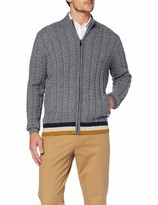 Cable Fynch Hatton Mens Cardigan-Zip