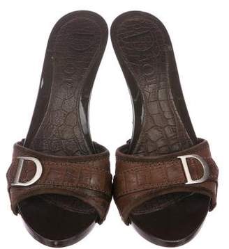 Christian Dior Plastic Slide Sandals