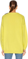 Thumbnail for your product : Balenciaga Long Sleeve Crewneck Sweater in Lime | FWRD