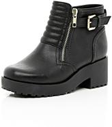 Thumbnail for your product : River Island Girls Chunky Quilted Boots
