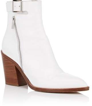 Derek Lam Women's Easton Leather Ankle Boots-Olive