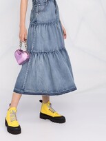Thumbnail for your product : RED Valentino Strapless Denim Dress