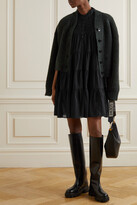 Thumbnail for your product : Marant Étoile - Lanikaye Ruffled Tiered Cotton-voile Mini Dress - Black