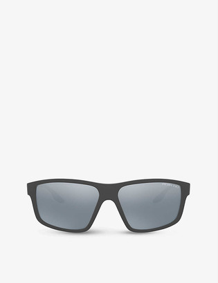 Prada Linea Rossa PS 02XS 60 square-frame acetate sunglasses