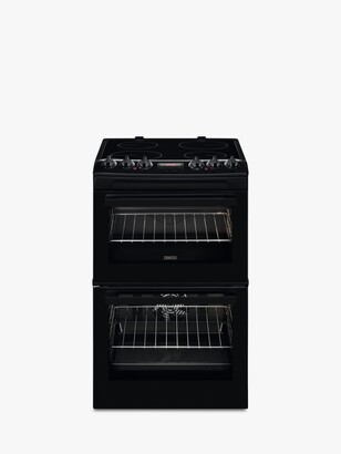 Zanussi ZCV46250BA Double Electric Cooker, A Energy Rating, Black