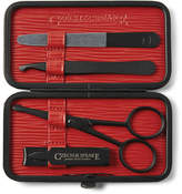 Thumbnail for your product : Czech & Speake Air Safe Leather-bound Travel Manicure Set - Black