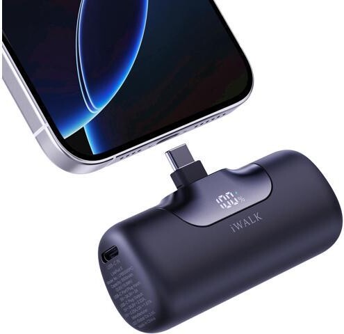 WOOJONG iWALK Portable Charger 5500mAh Next-Gen Small Power Bank 22.5W Fast Charging Battery USB-C Portable Phone Charger for iPhone 16/15 16 Plus 16 Pro...