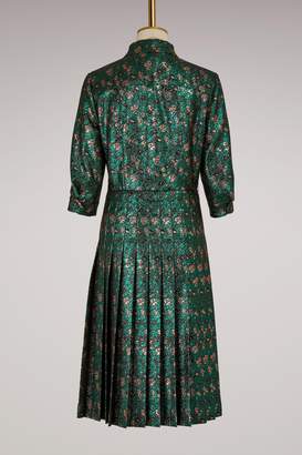 Prada Jacquard Dress With Floral Print