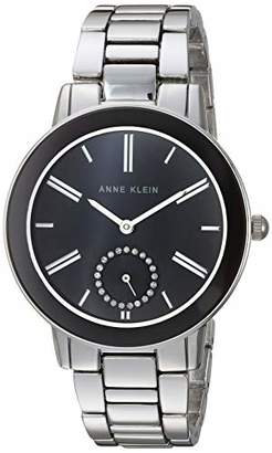 Anne Klein Anne Klein Women's Swarovski Crystal Accented -Tone Bracelet Watch