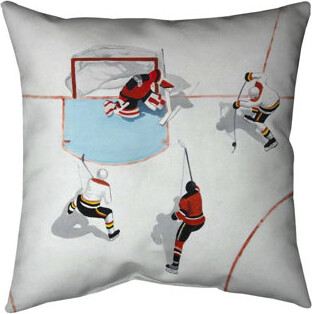 Hockey Player Throw Pillow by CSA Images - Fine Art America