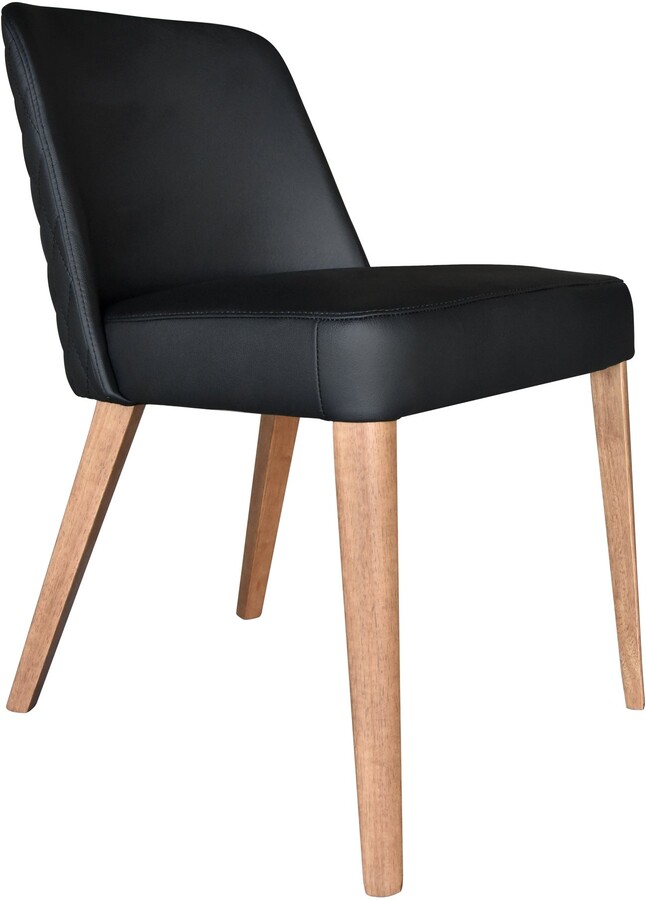 Aurelle Home Modern TopGrain Leather Upholstered Dining Chair ShopStyle