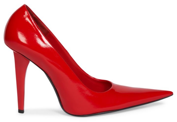 red patent leather pumps wide width