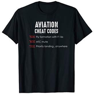 Aviation cheat codes - Funny shirt for pilots and ATC