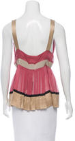 Thumbnail for your product : Alberta Ferretti Silk Embellished Top w/ Tags