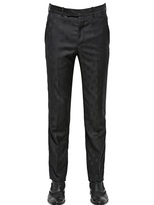 Thumbnail for your product : Alexander McQueen Skull Jacquard Light Wool Pants